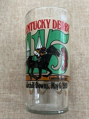May 6, 1989 Churchill, Downs, Kentucky Derby 10 ounce drinking glass
